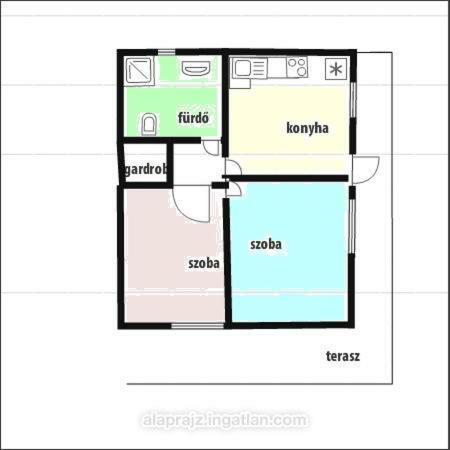 Lelle-kert Apartman 02 Balatonlelle Bagian luar foto